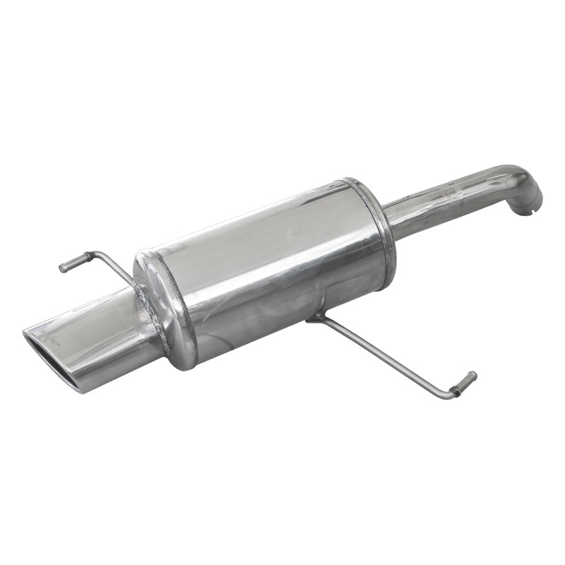 InoXcar, 100% Edelstahl Sportauspuff passend für Alfa Romeo 147 2.0 TS (150PS) 2001- 120x80mm, Inox