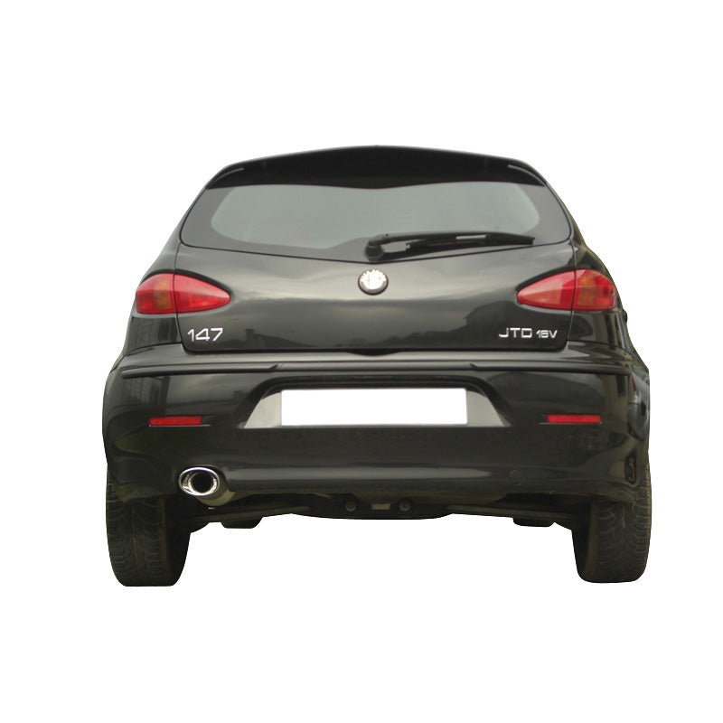 InoXcar, 100% Edelstahl Sportauspuff passend für Alfa Romeo 147 1.9 JTD 2002- 120x80mm, Inox