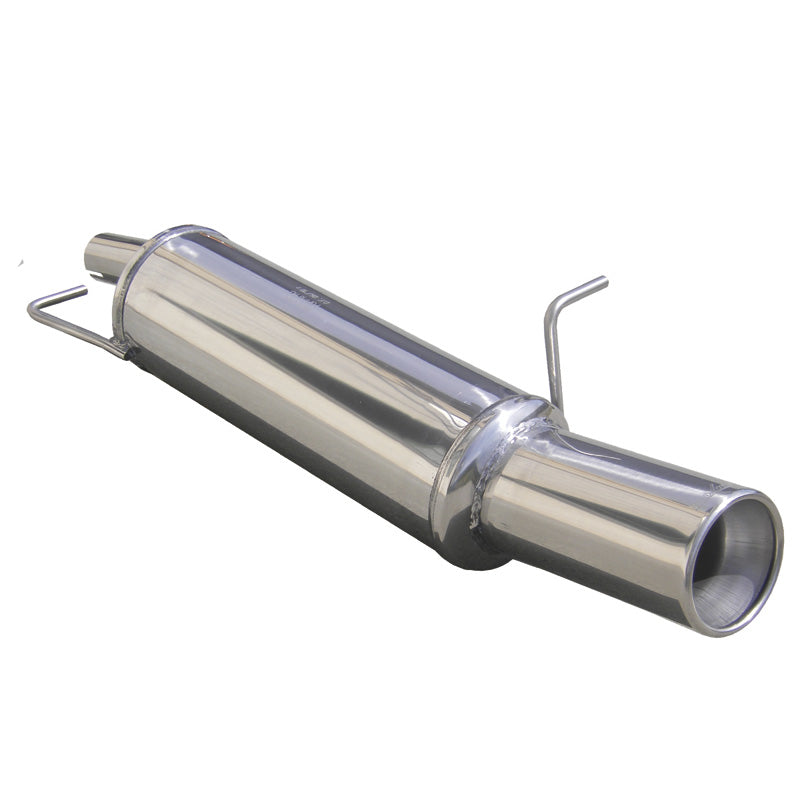 InoXcar, 100% Edelstahl Sportauspuff passend für Ford Fiesta V 2.0 16V ST 150PS 2005-2008 Ø 54 80mm, Inox