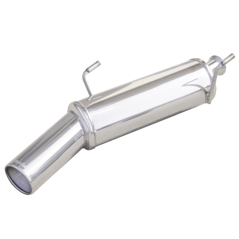 InoXcar, 100% Edelstahl Sportauspuff passend für Peugeot 206 1.6 HDi (109PS) 102mm, Inox