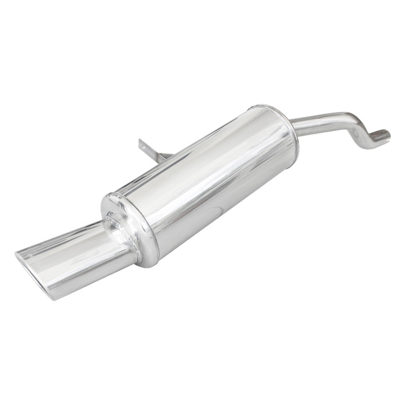 InoXcar, 100% Edelstahl Sportauspuff passend für Renault Clio III 1.2T (100PS) 2009- Ø40mm 120x80mm, Inox