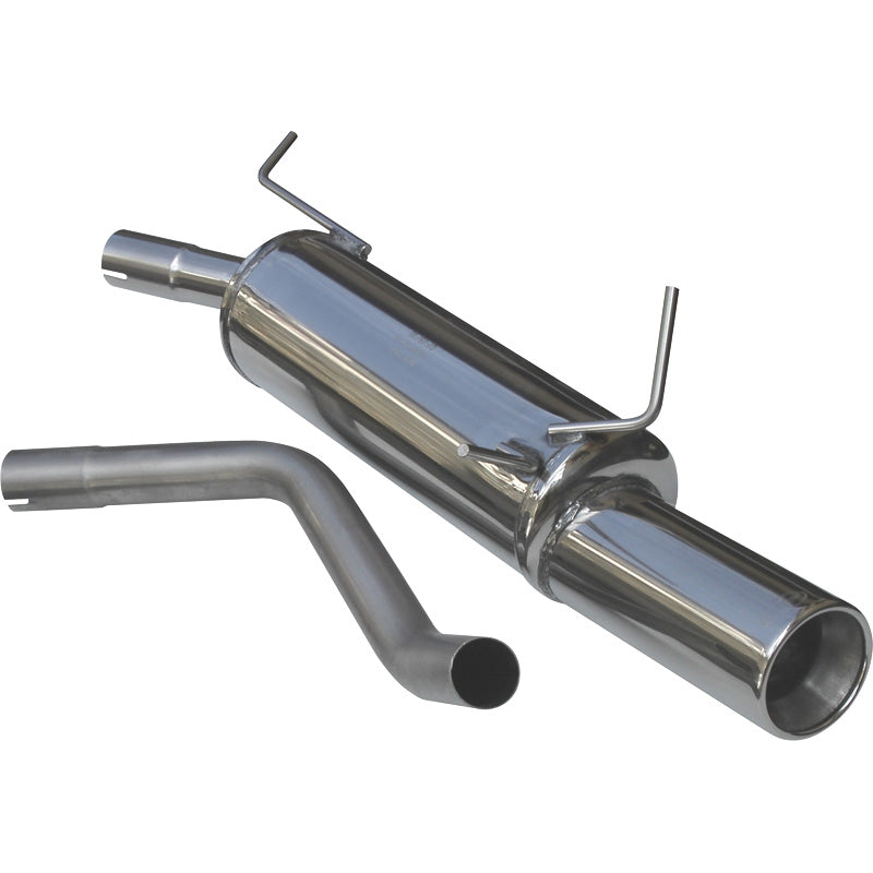 InoXcar, 100% Edelstahl Sportauspuff passend für Renault Megane Coupe 2.0 16v (147PS) 1996- 102mm, Inox