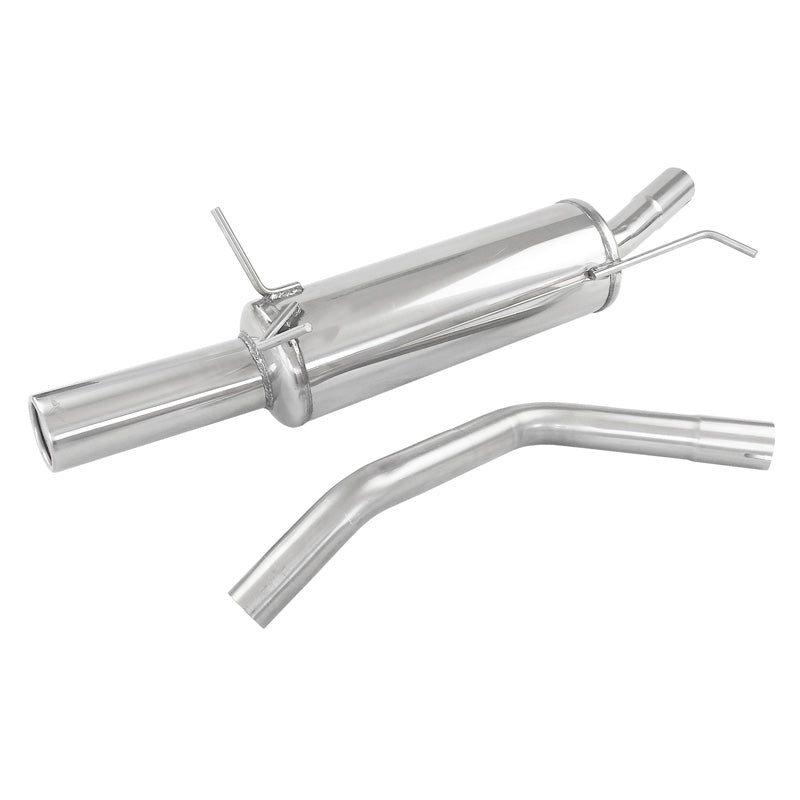 InoXcar, 100% Edelstahl Sportauspuff passend für Renault Megane 1.6 16v (108PS) -2002 102mm, Inox