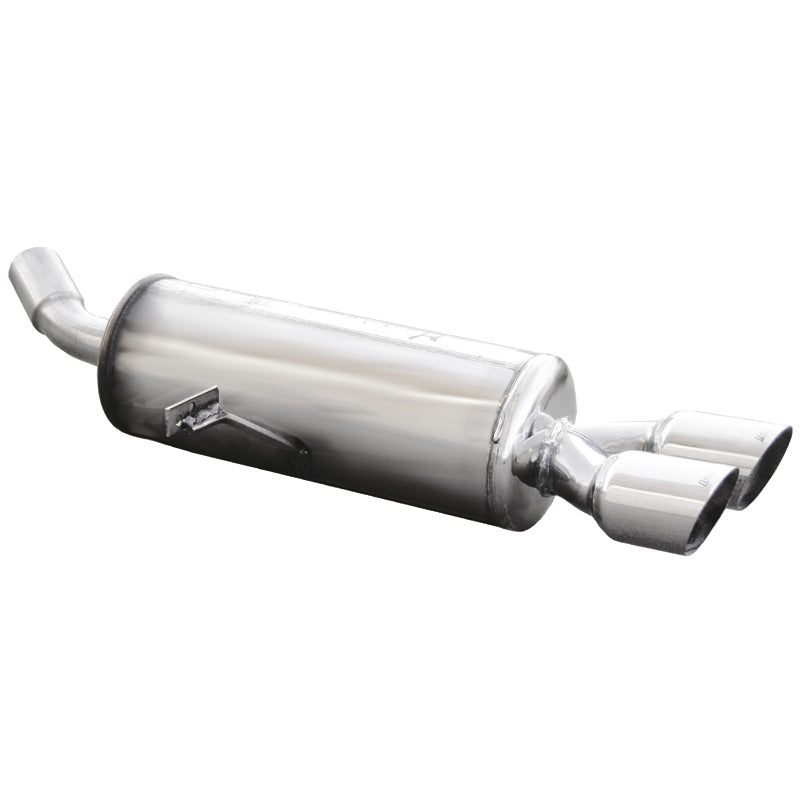 InoXcar, 100% Edelstahl Sportauspuff passend für Renault Megane III Coupe 2.0 Tce (180PS) 2011- Ø55mm 2x80mm Racing, Inox