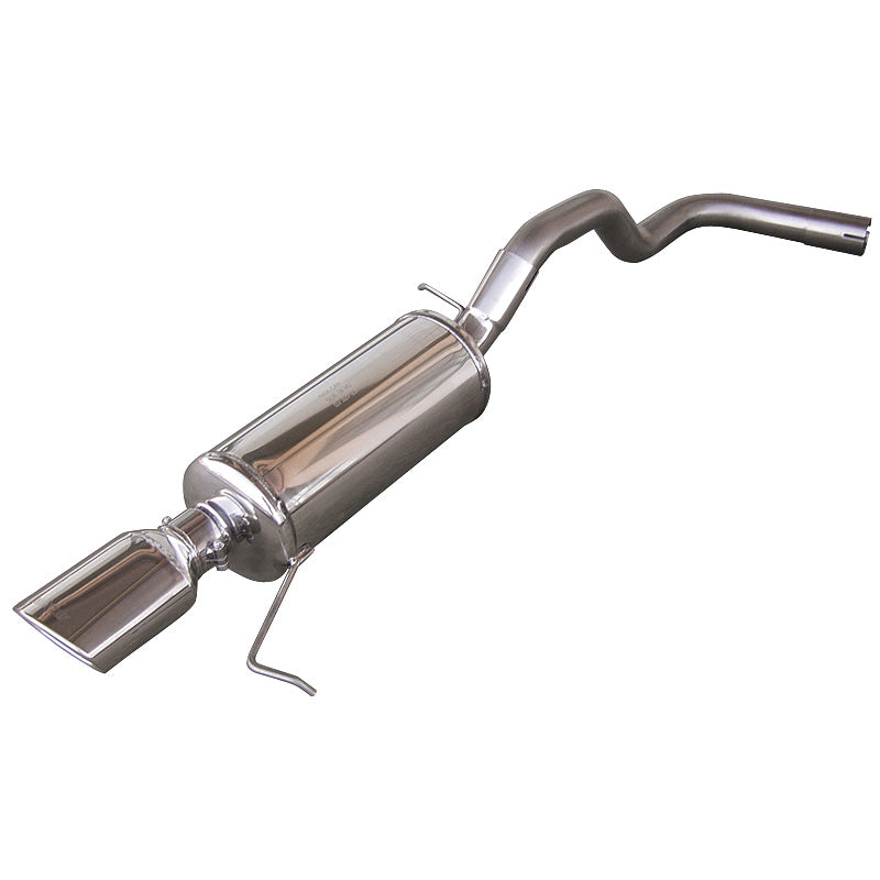 InoXcar, 100% Edelstahl Sportauspuff passend für Seat Ibiza 6K 2.0 8v GTi/GT (116PS) 1993- 120x80mm, Inox