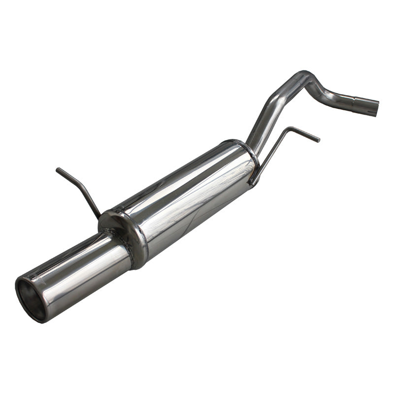 InoXcar, 100% Edelstahl Sportauspuff passend für Seat Ibiza 6L 1.4 16v (100PS) 2002- 102mm, Inox