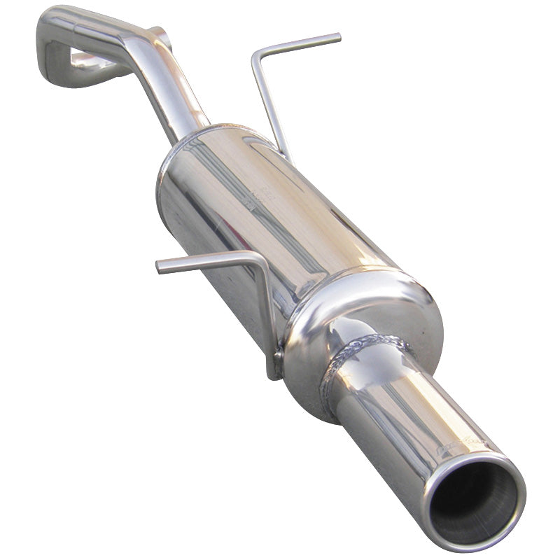 InoXcar, 100% Edelstahl Sportauspuff passend für Seat Ibiza 6L 1.4 TDi (75PS) 2002- 80mm, Inox