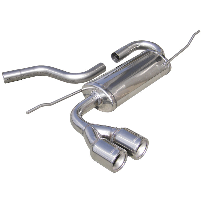 InoXcar, 100% Edelstahl Sportauspuff passend für Seat Leon 1P 2.0 TDi (140PS) 2005- 2x80mm, Inox