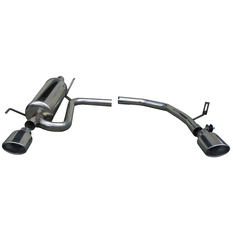 InoXcar, 100% Edelstahl Doppelauspuff passend für Fiat Grande Punto 1.4 Turbo Abarth 2006- Links/Rechts 120x80mm, Inox