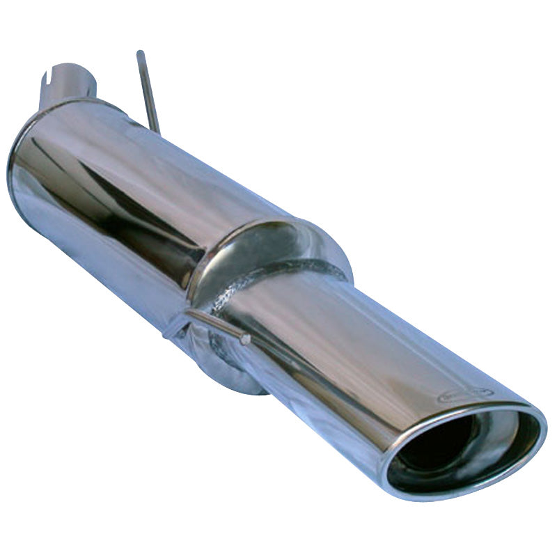 InoXcar, 100% Edelstahl Sportauspuff passend für Volkswagen Golf III 2.0 16v GTi (150PS) 120x80mm, Inox