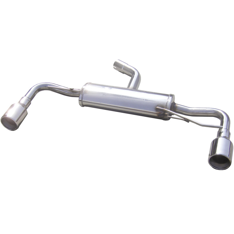 InoXcar, 100% Edelstahl Doppelauspuff passend für Volkswagen Golf VI GTi 2.0TSi (210PS) 2009- Links/Rechts 102mm, Inox