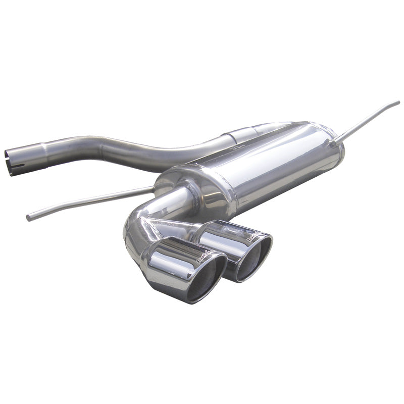 InoXcar, 100% Edelstahl Sportauspuff passend für Volkswagen Golf VI 1.4 TSi (122PS) 2008- 2x80mm X-Race, Inox