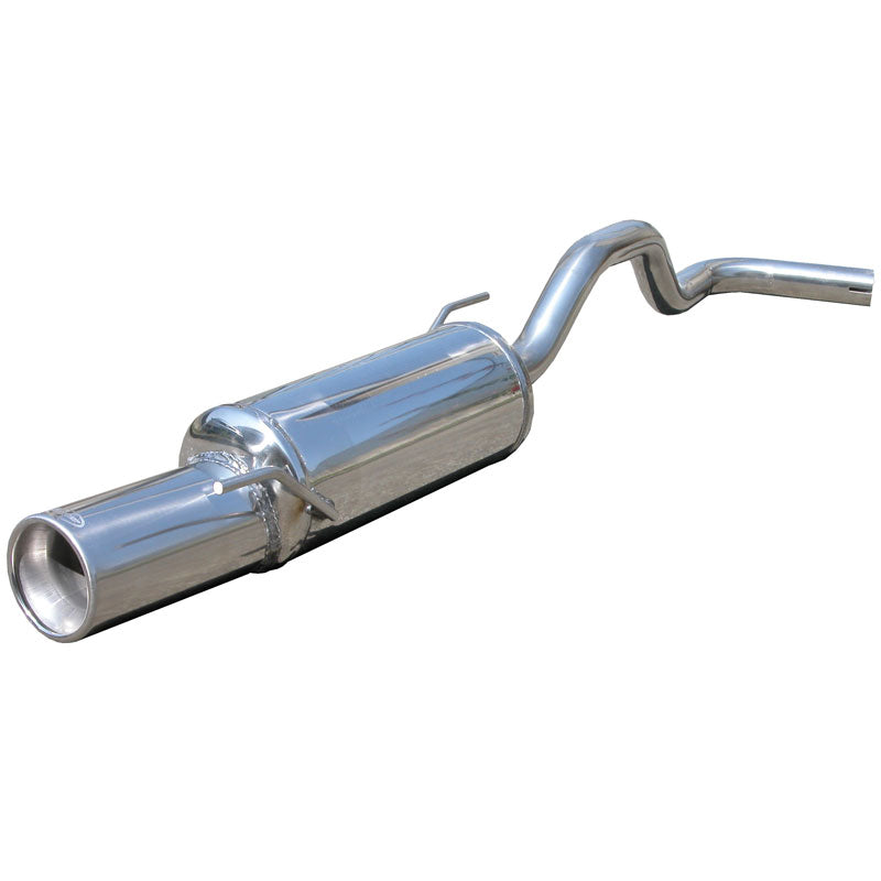 InoXcar, 100% Edelstahl Sportauspuff passend für Volkswagen Polo 6N 1.3 1994-2001 102mm, Inox