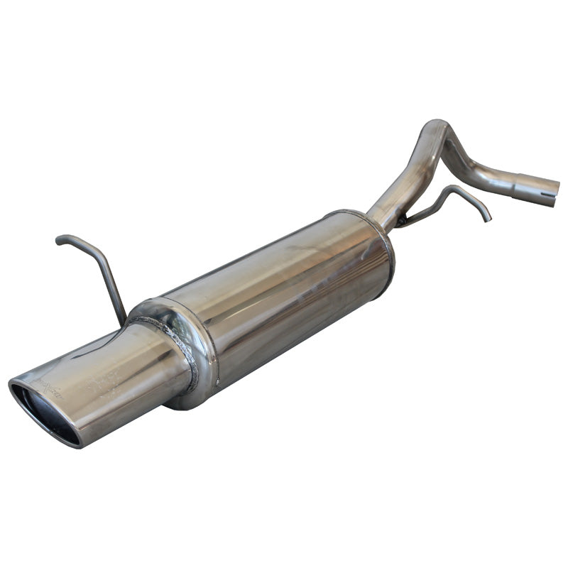 InoXcar, 100% Edelstahl Sportauspuff passend für Volkswagen Polo 9N 1.4 (75/85/100PS) 2001- 120x80mm, Inox