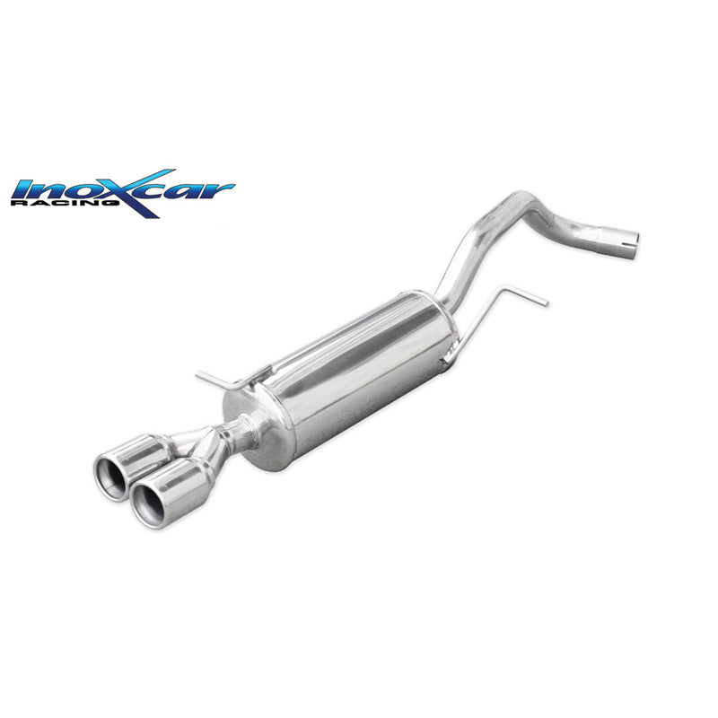 InoXcar, 100% Edelstahl Sportauspuff passend für Volkswagen Polo 6C 1.8 GTI 192PS 2015-2018 2x80mm, Inox