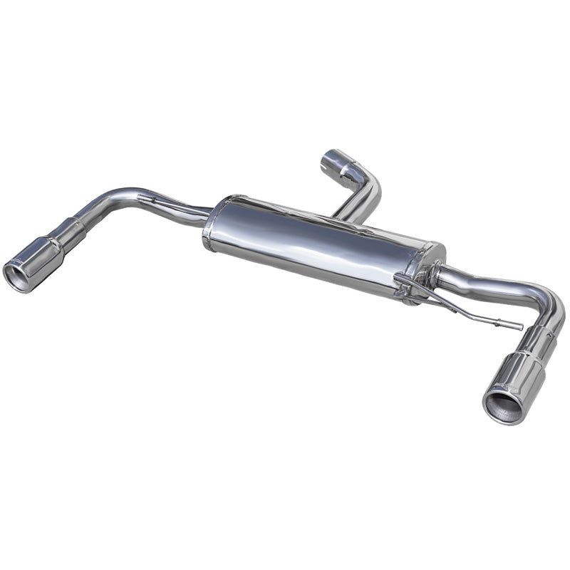 InoXcar, 100% Edelstahl Doppelauspuff passend für Volkswagen Scirocco 2.0 R TSi DSG (265PS) 2010- Links/Rechts 80mm, Inox