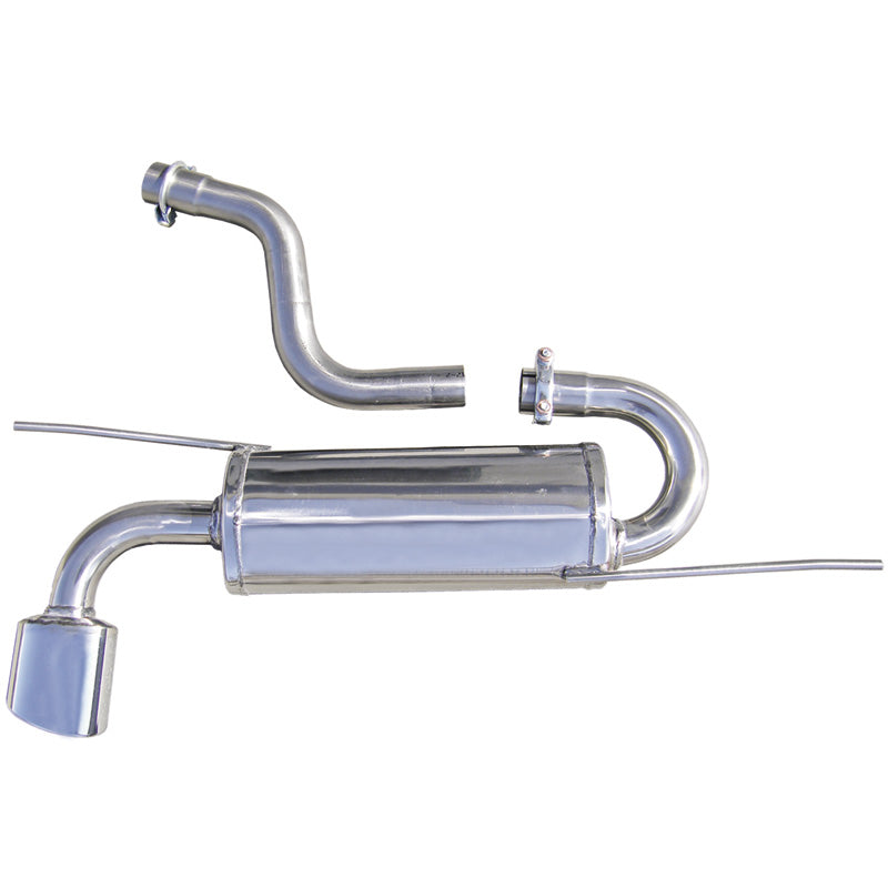 InoXcar, 100% Edelstahl Sportauspuff passend für Volkswagen Scirocco 2.0TDi (170PS) 2008- 120x80mm Oblique, Inox