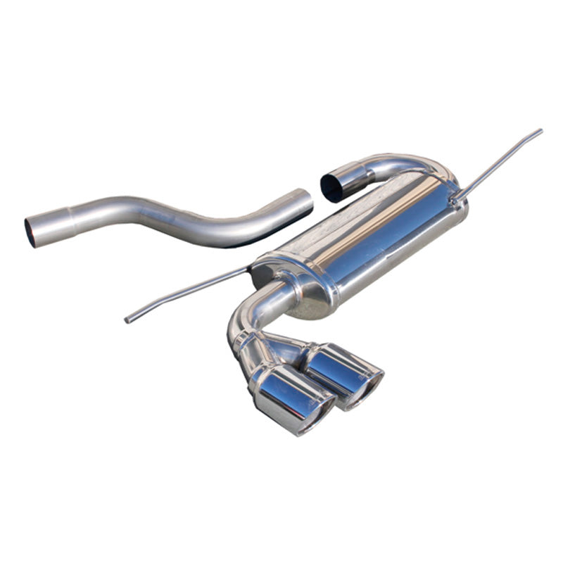 InoXcar, 100% Edelstahl Sportauspuff passend für Volkswagen Scirocco 2.0TDi (170PS) 2008- 2x80mm X-Race, Inox