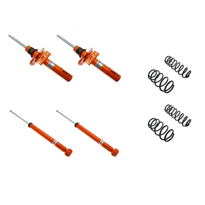KONI, STR.T Kit passend für Skoda Fabia (6Y) Limousine/Hatchback/Combi 2000-2007 - 30/30mm - VA-Last -900kg (1120-4091), Stahl, Orange