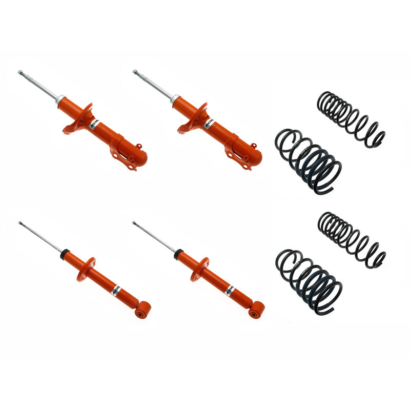 KONI, STR.T Kit passend für Volkswagen Polo III (6N2) 1.0/1.4/1.4 16V 1999-2001 - 35/35mm (1120-4202), Stahl, Orange