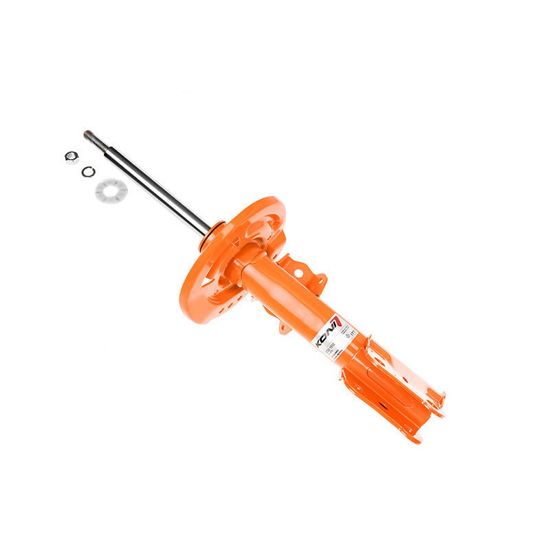 KONI, STR.T Stoßdämpfer passend für Ford Mustang Coupé/Cabrio 4-Zylinder/V6/V8/Ecoboost (exkl. GT350/GT350R/MagneRide) 2015- - Vorderachse (8750-1112), Stahl, Orange