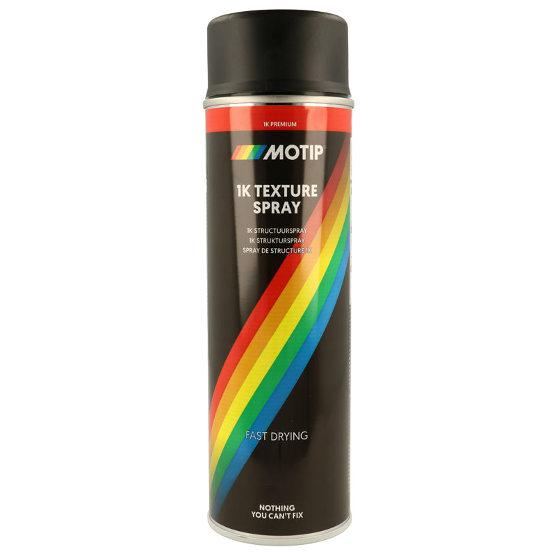 Motip, 1K Texturising Spray, Mat sort, 500ml