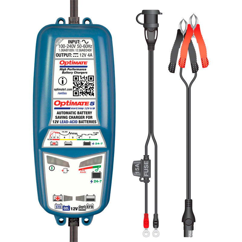 Optimate 5 Start Stop - 12V/4.0A 7-step battery saving charger-tester-maintainer