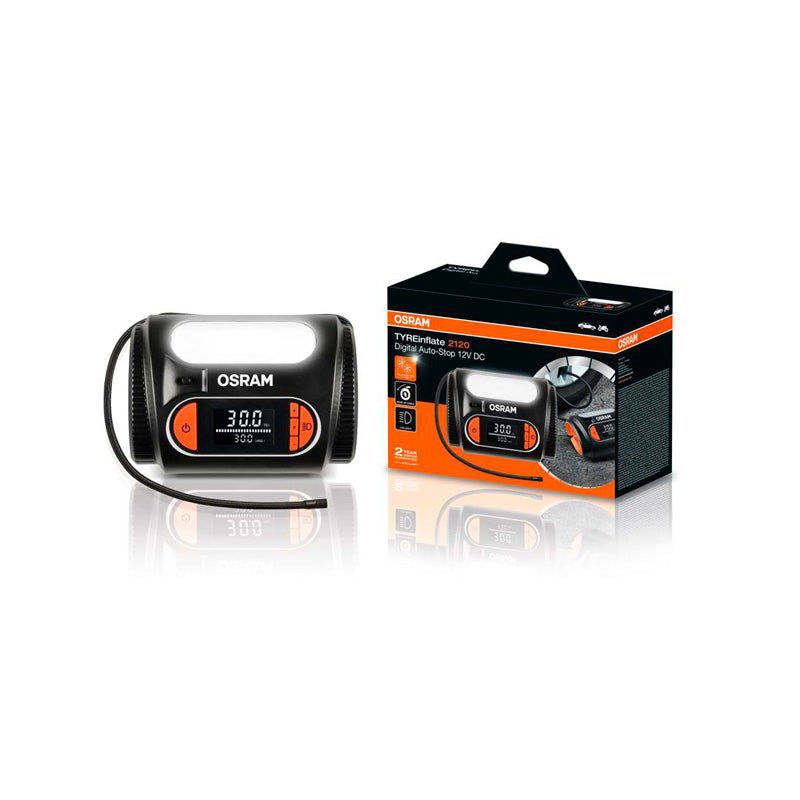 Osram, Digital Dækpumpe med Auto-Inflation og Trykmåler - 12V