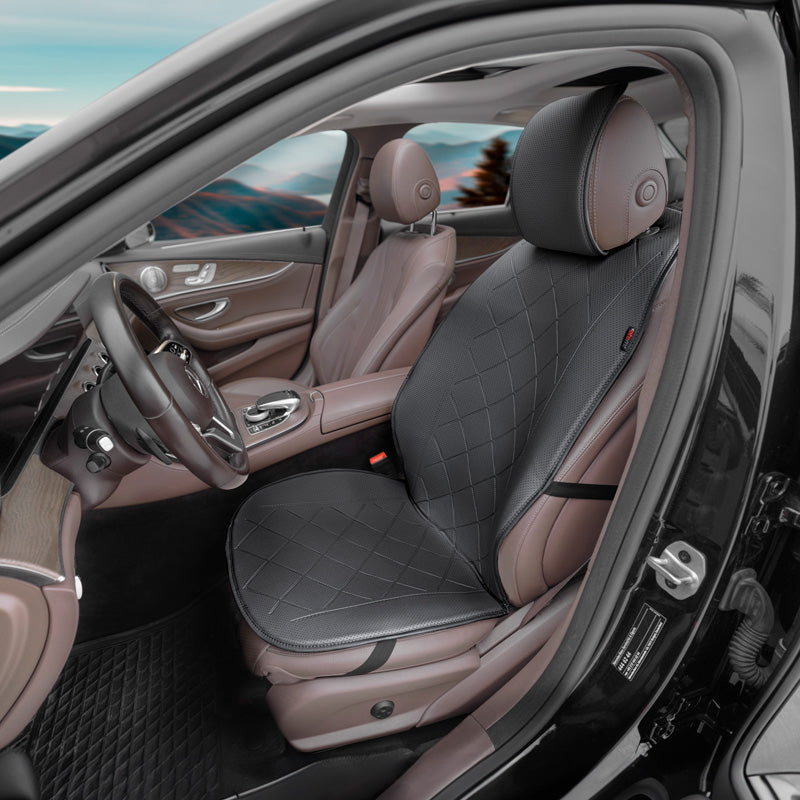 otoM, Universelle Sitzbezug/-kissen / Schutzhülle Front Schwarz Leder - Einzelstück, Leder, Schaumgummi