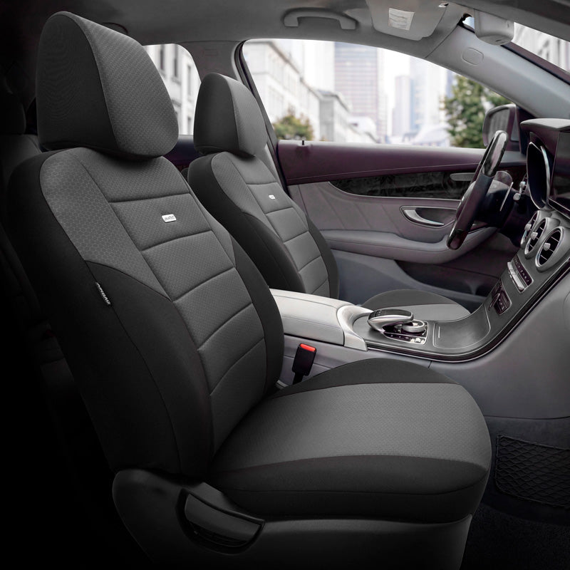otoM, Sædeovertræk, 'SelectedFit One' Modern Design, Sort - 10-dele, passer til side-airbags