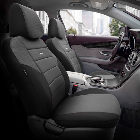 otoM, Sædeovertræk, 'SelectedFit One' Modern Design, Sort - 10-dele, passer til side-airbags