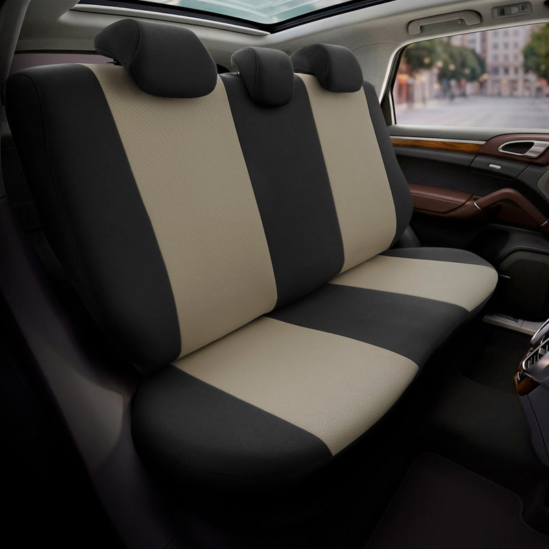otoM, Sædeovertræk, Sort/Beige 'SelectedFit Pro', 11 styk, egnet til Side-Airbags