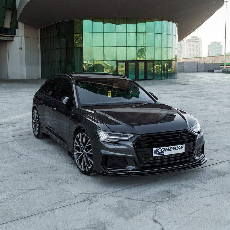 OneWay, Komplet body kit, Blank sort, passer til Audi A6 S-Line/S6 C8 Avant (2018-2024)