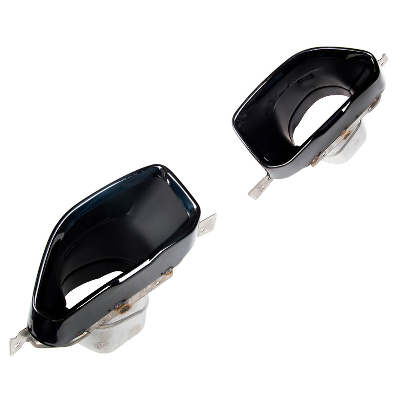 Oneway Set of custom-fit exhaust trims suitable for BMW 3-Series G20/G21 M-Pack 2018-2022 - Black stainless steel