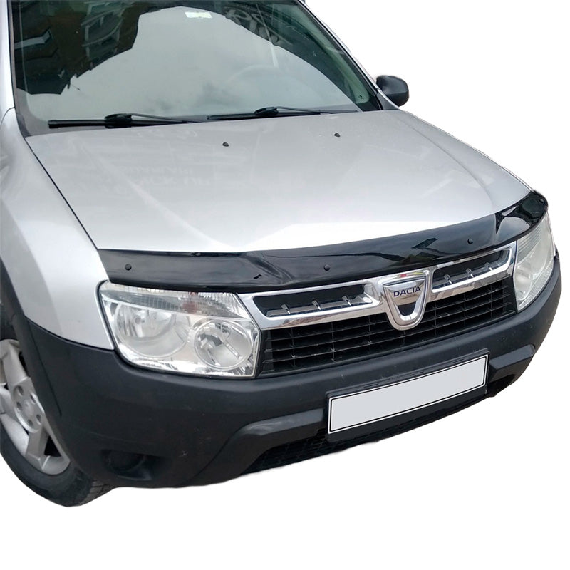 OneWay, Motorhjelm beskytter, Glanssort, Passer til Dacia Duster I 2010-2017