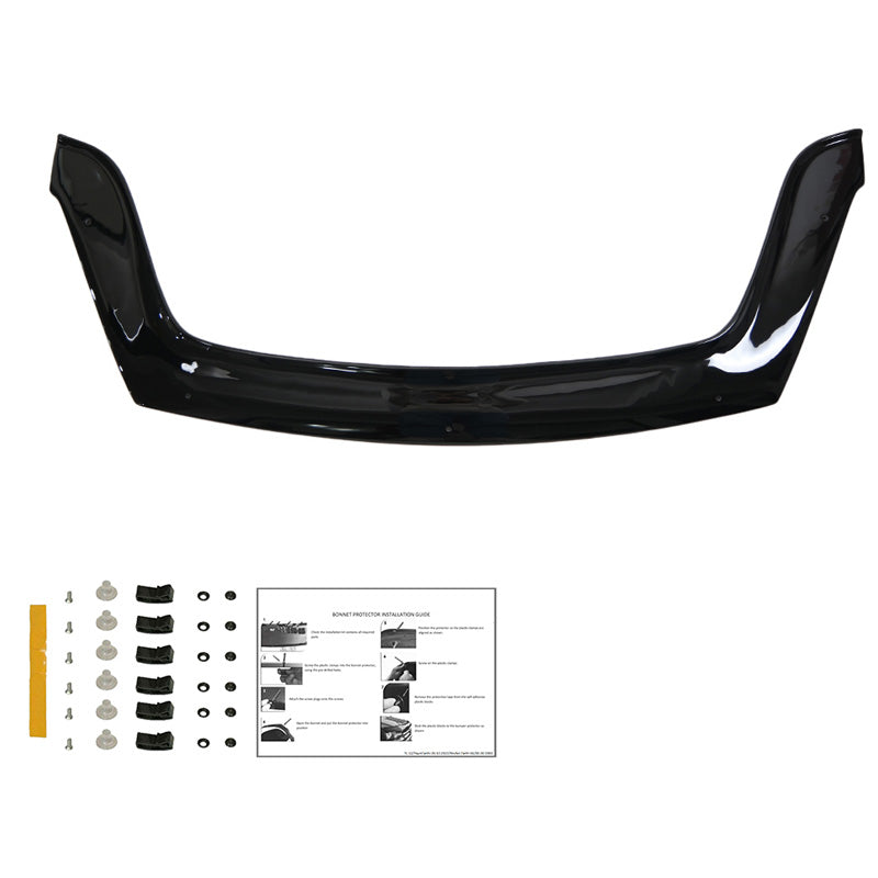 OneWay, Motorhjelmsbeskytter, Glossy Black, Passer til Peugeot Partner Tepee 2008-2015