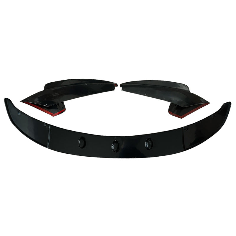 OneWay, Frontspoiler til BMW 5-Series F10/F11 M-Pack 2011-2016, Glansfuld sort, 3-delt sæt