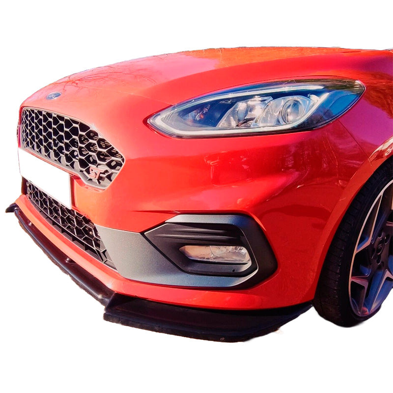 OneWay, Frontspoiler, Blank sort, Passer til Ford Fiesta MK8 ST/ST-Line 2017-2021, 'Elegance'
