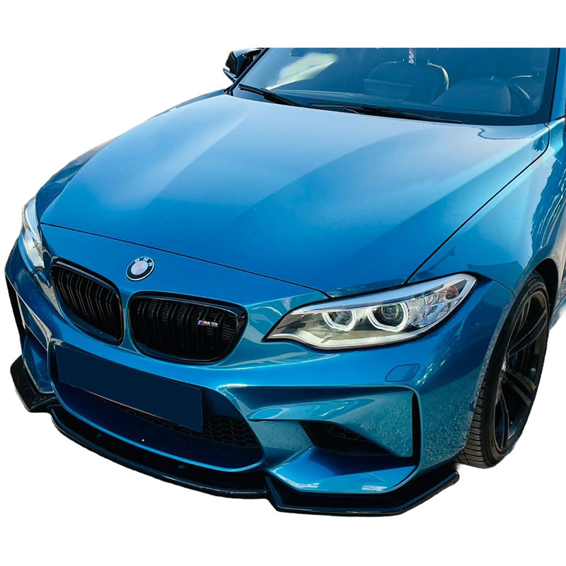 OneWay, Frontspoiler, Glossy Sort, Passer til BMW M2 F87 (2016-2020)