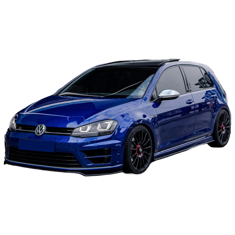 OneWay, Frontspoiler, Glossy Sort, Passer til Volkswagen Golf VII HB/Variant R/R Line (2013-2016)