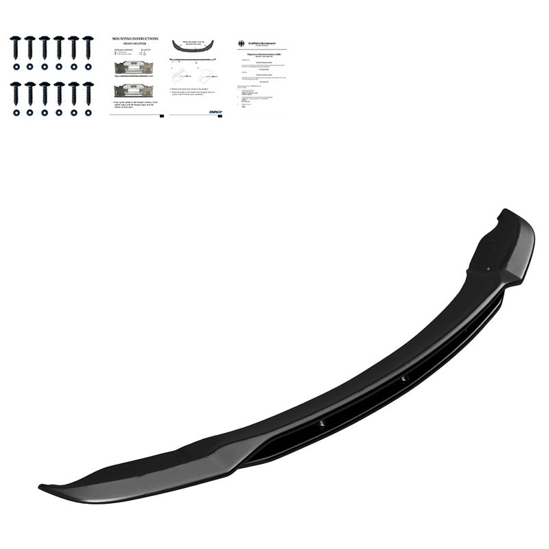 OneWay, Frontspoiler, Glossy Sort, Passer til BMW X5 E70 M-Pack Facelift (2010-2013)