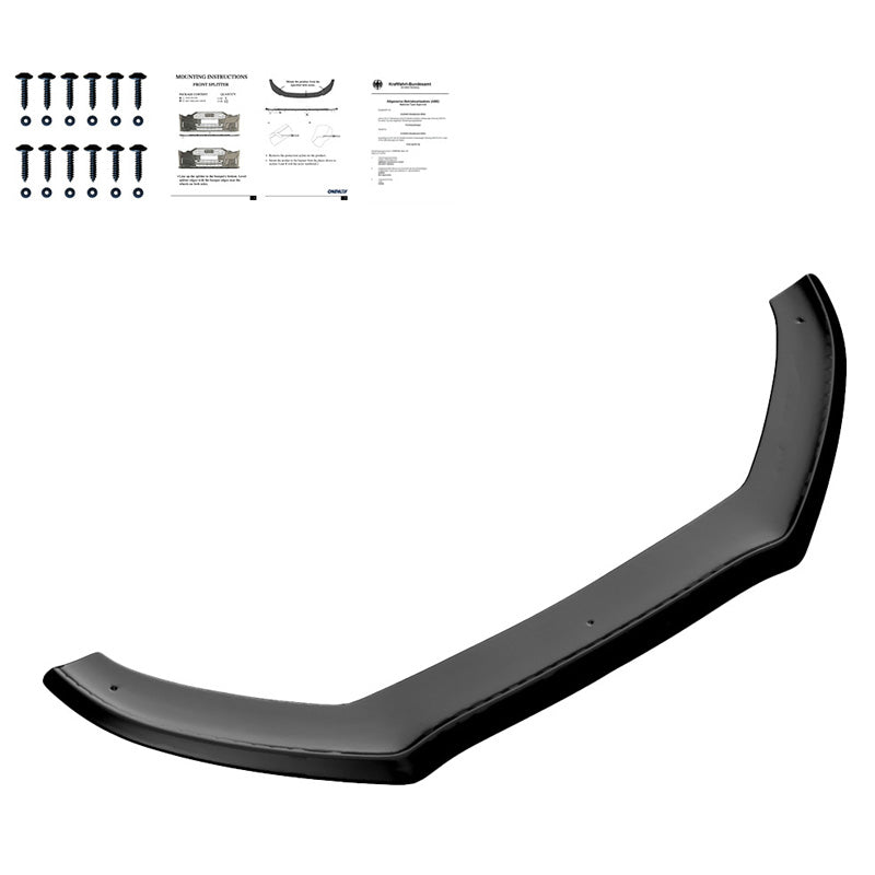 OneWay, Frontspoiler, Glans sort, Passer til Audi A5 S-line/S5 8T Facelift 2011-2016
