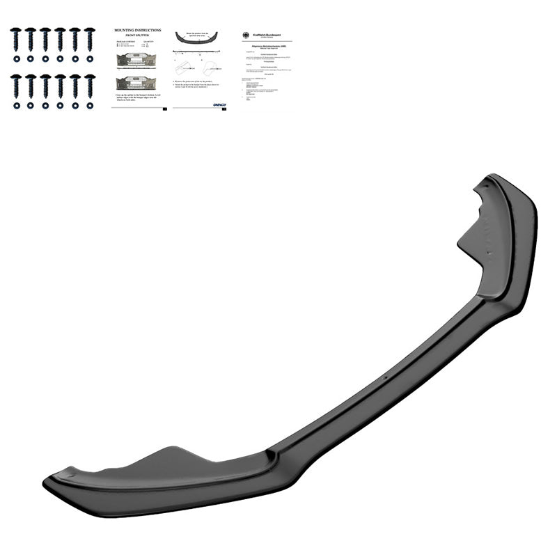 OneWay, Front spoiler, Glans sort, Passer til Audi A5 S-line/S5 8T (2007-2011)
