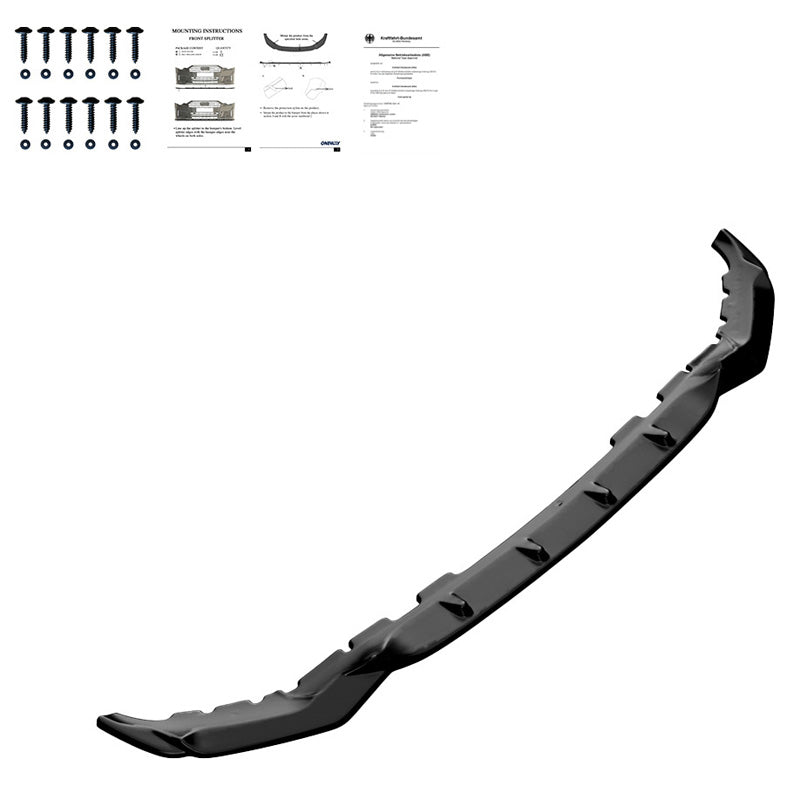 OneWay, Frontspoiler, Glossy Black, Passer til BMW X7 M G07 M-Pack (2018-2022)