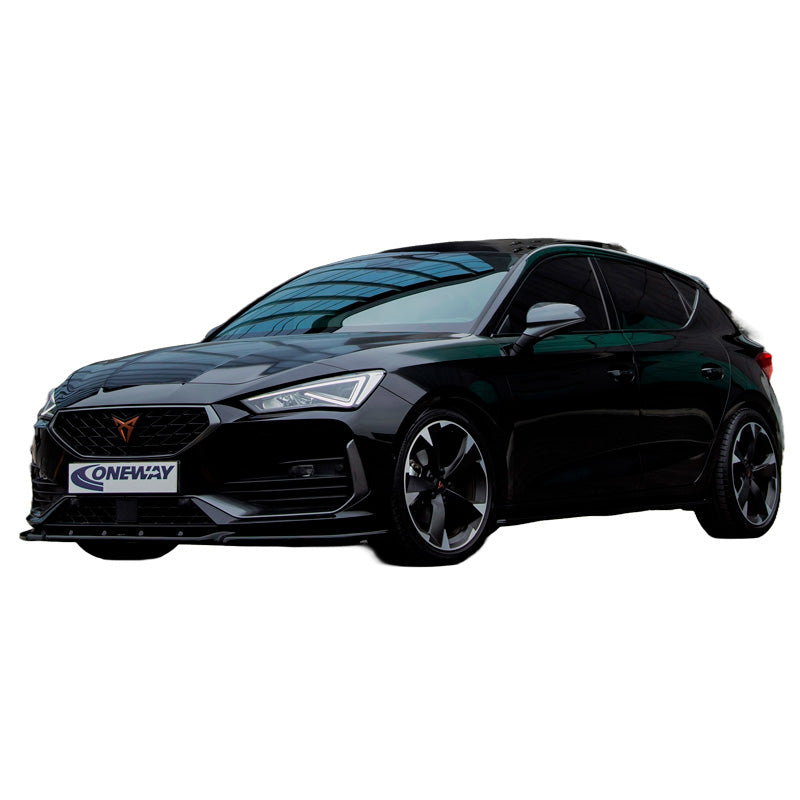 OneWay, Frontspoiler, Glossy Black, Passer til Cupra Leon HB/ST 2020-2024
