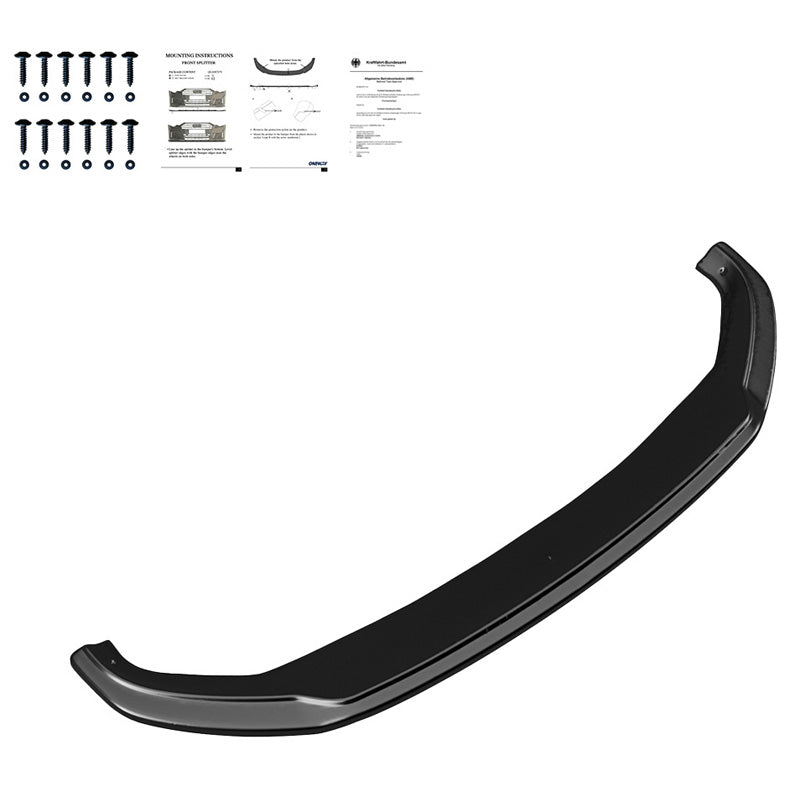 OneWay, Frontspoiler, Glossy sort, Passer til Audi Q5/SQ5 (FY) 2017-2020, ABE TÜV-godkendt