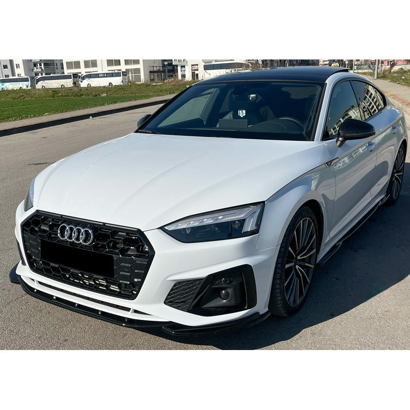 OneWay, Frontspoiler, Glanssort, Passer til Audi A5 S-Line/S5 F5 Facelift (2019-), 'Sporty Look'