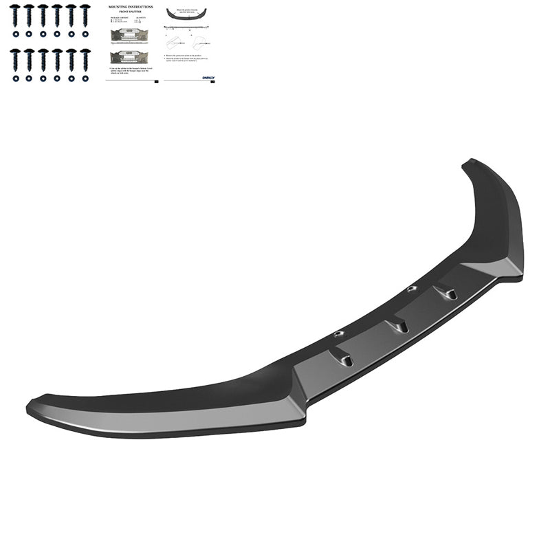 OneWay, Frontspoiler, Glanssort, Passer til Ford Puma ST/ST-Line (2019-2024)