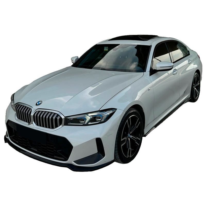OneWay, Frontspoiler, Glossy sort, Passer til BMW 3-Series G20/G21/M340i M-Pack Facelift 2022-