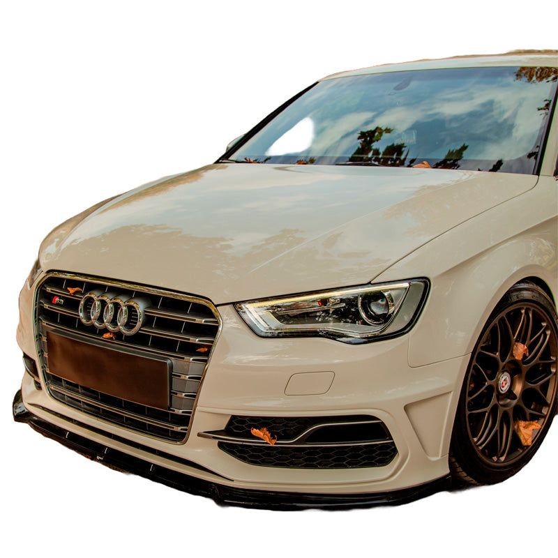 OneWay, Frontspoiler, Blank sort, Passer til Audi S3 Sportback 8V (2013-2016)